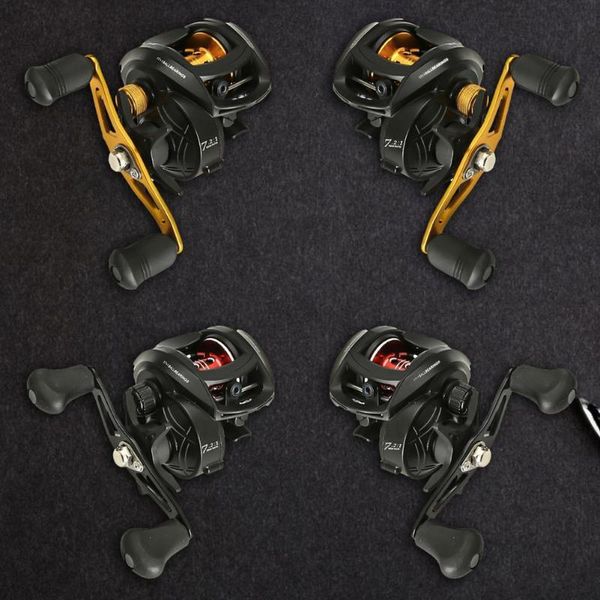 

baitcasting reels fishing reel 7.2:1 gear ratio 17+1 ball bearing 8kg max drag coil spincast suitable for children /beginners