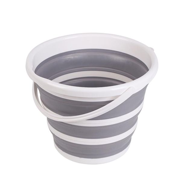 

10l folding bucket bathroom outdoor fishing bait folding round portable car wash bucket sile bucket kitchen accessor jllkxk