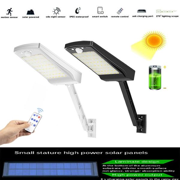 

solar lamps led street wall lighting pir sensor outdoor indoor home waterproof ip65 garden light power