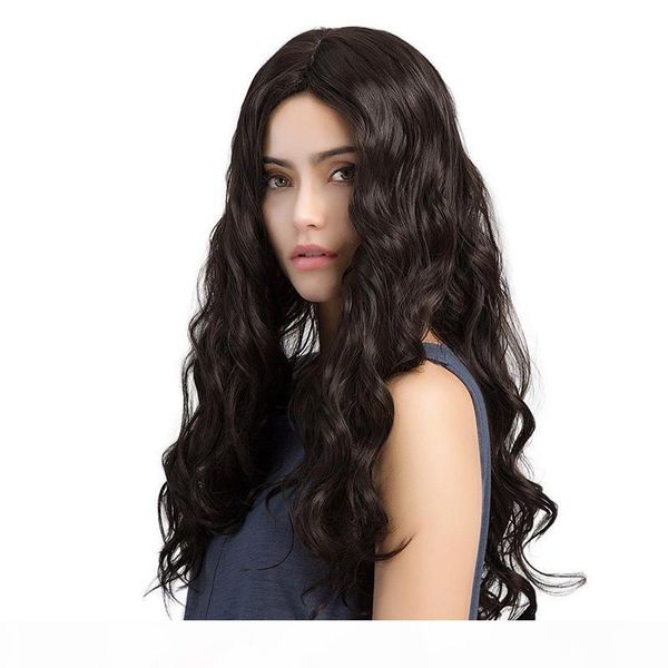 

lace front wig pre plucked with baby hair brazilian water wave wig lace front human hair wigs for black women remy hair, Black;brown