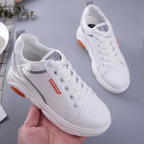 

dress shoes s 2021 summer internal increase breathable sneakers women genuine leather casual woman platform wedge a8zn, Black