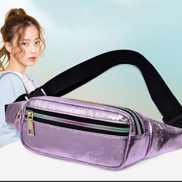 

waist bags women bag leather fanny pack chest female waterproof belt banana kidney shoulder messenger