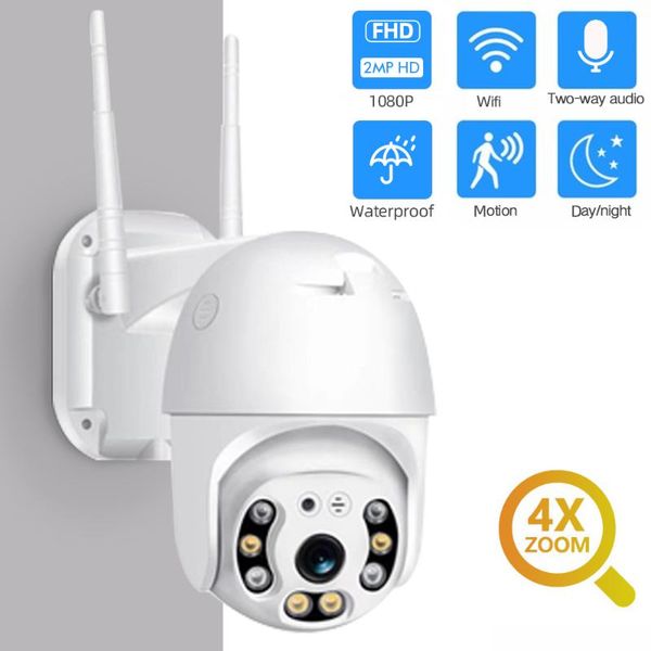 

cameras 1080p security camera wifi outdoor ptz speed dome wireless ip cctv pan tilt 4xzoom ir network surveillance p2p cam