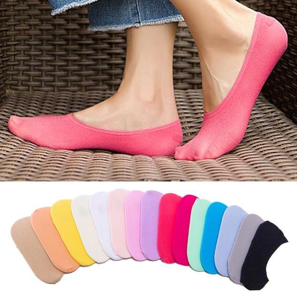 

invisible no show socks non-slip summer color fashion girls ladies ankle thin slipper short boat socks, Black;white