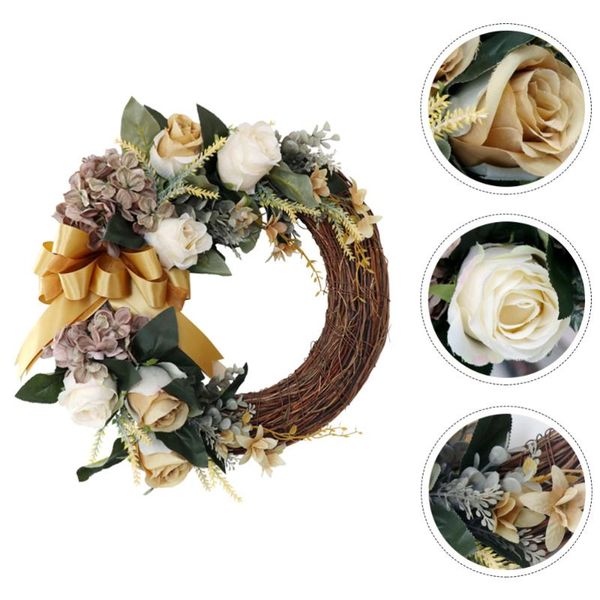 

1pc simulation wreath door hanging wreath door garland home decoration