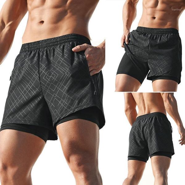 

running shorts men's tights sports jogging liner marathon training black1, Black;blue