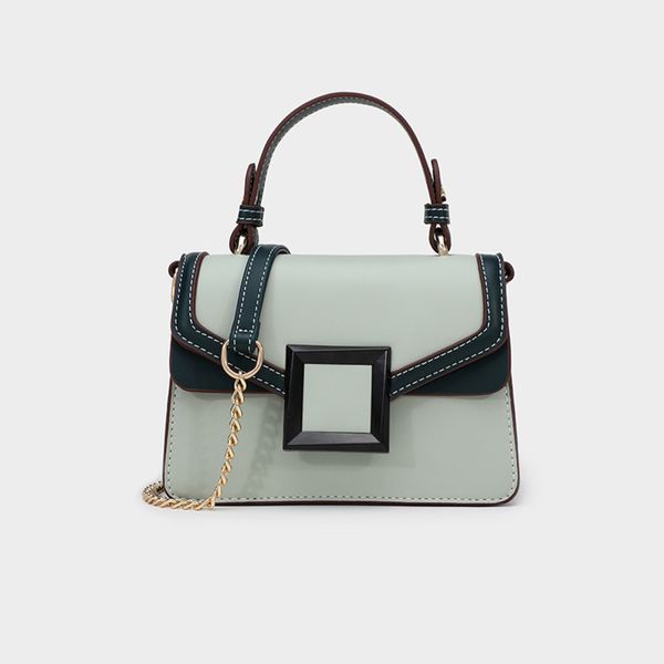 

fashion xiaock 2021 new fashion color contrast one shoulder slanting versatile portable net red kelly women's bag