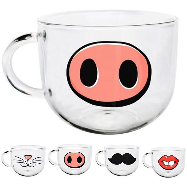 

mugs 540ml novelty glass cup coffee tea milk breakfast mug creative gifts
