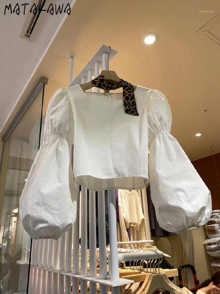 

temperament square collar solid color women blouses short puff sleeve shirt female sweet blusas mujer de moda women's & shirts, White