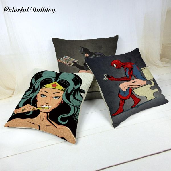 

cushion/decorative pillow car-covers cushion covers cartoon character linen cotton 45*45cm decoration home car throw case 1 side print cases
