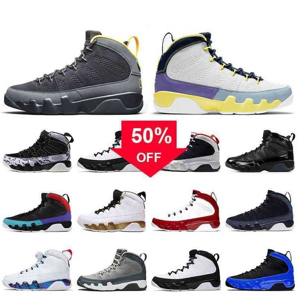 

2021 jumpman 9 9s basketball shoes retro university gold change the world mens trainers retro university blue space jam sneakers, Black
