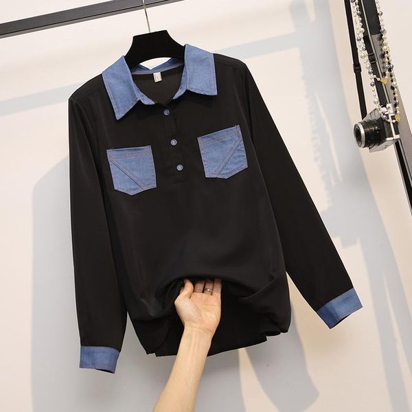 

women's blouses & shirts superaen 2021 spring summer plus size fashion slim all match turn down collar shirt blouse women, White