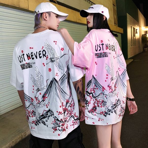 

asian clothes harajuku t-shirt hip hop mens tshirt cool japanese short sleeve t shirt tees streetwear 11394, Red