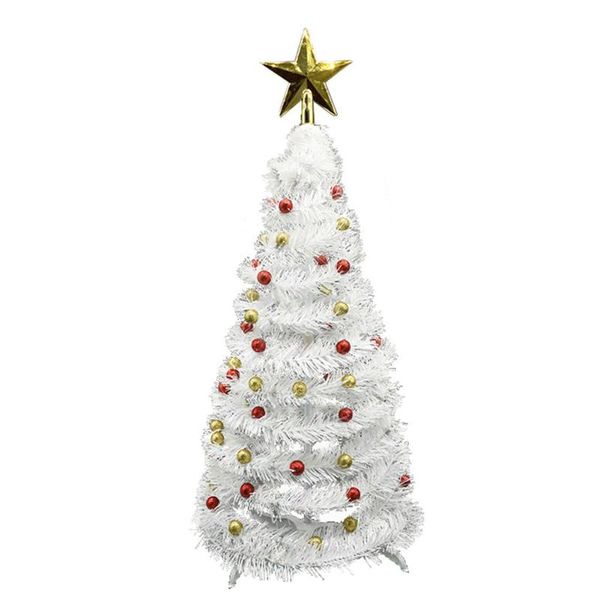 

christmas decorations 58cm tree foldable table ornaments decoration for home diy white miniature kids gift