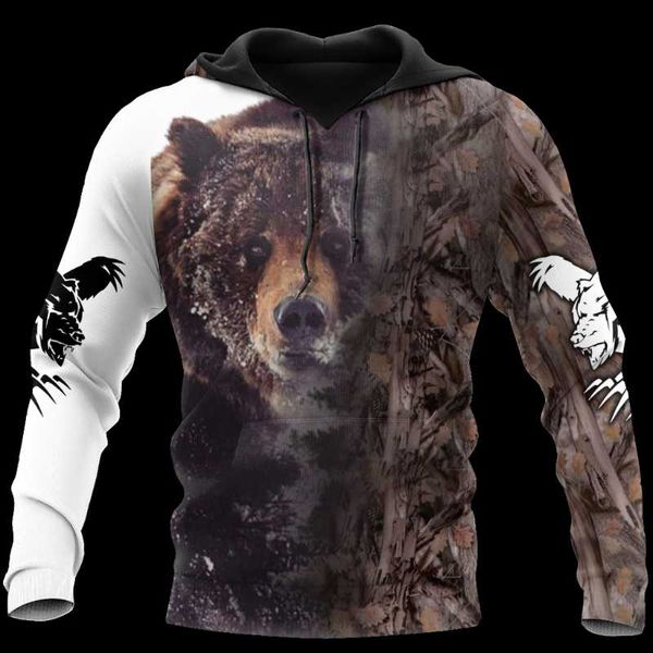 

men's hoodies & sweatshirts camouflage 3d hoodie women's outdoor deer pattern camping hunting hooded jacket zipper 36, Black