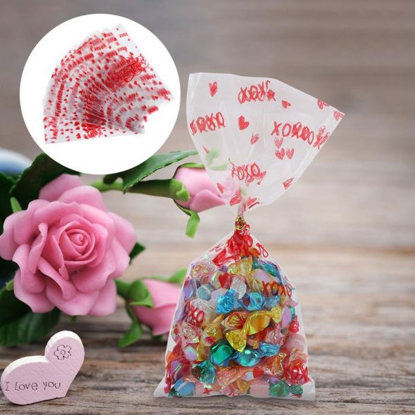 

gift wrap 50pcs candy goodies bags printing treat valentine's day supplies