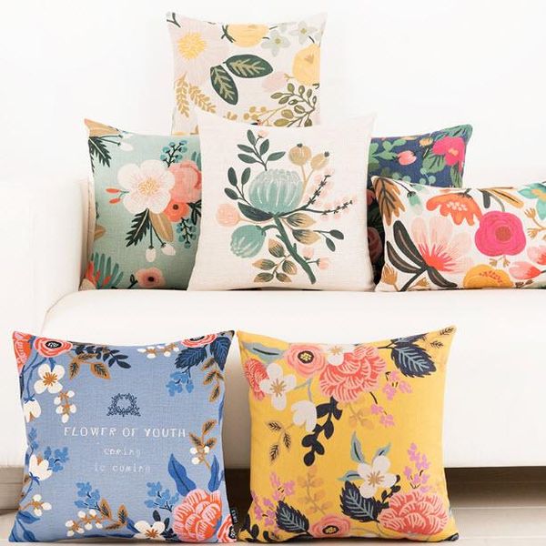 

pillow beautiful flower pattern cute kids cool throw massager decorative vintage pillows cover case home decor family kid gift