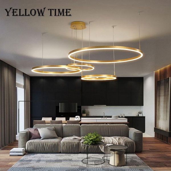 

pendant lamps modern led chandelier 80cm 60cm acrylic circle ceiling chandeliers for living room dining home lighting fixtures
