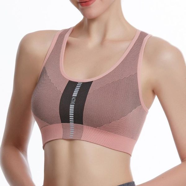 

yoga outfit seamless women sports bra fitness crop breathable sportswear gym vest female underwear running push up workout clothing