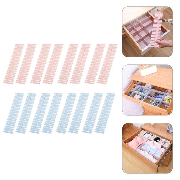 

dishes & plates 16pcs drawer classification organizers partition divider