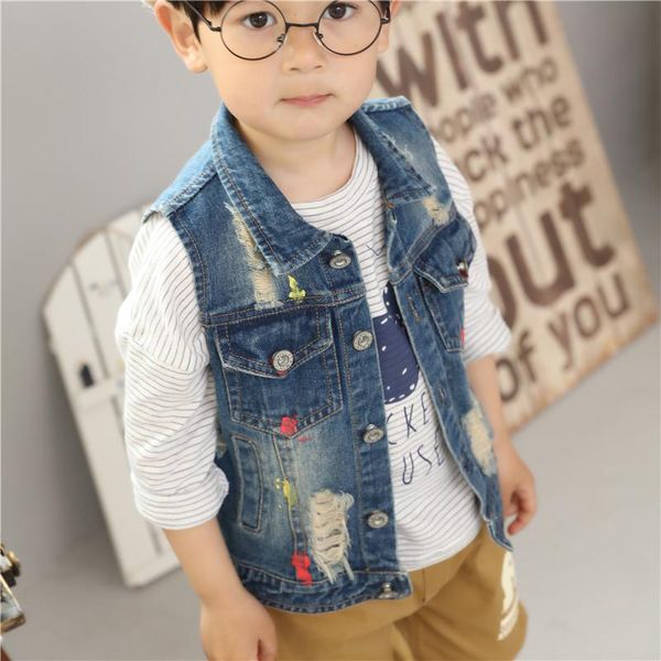 

waistcoat fashion boys clothes 2021 korean baby denim vests kids cowboy casual coats children's waistcoats toddler outwear 2-7y, Camo