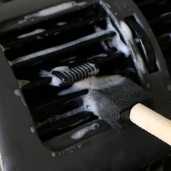 

car sponge 5pcs/set air conditioner vent brush grille cleaner auto detailing blinds duster car-styling accessories