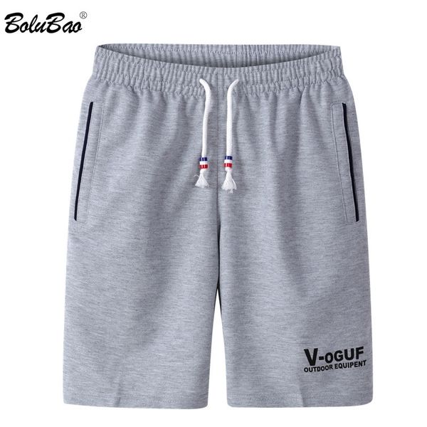 

bolubao summer new men casual shorts fashion brand men drawstring quick drying shorts letter print beach shorts male 210316, White;black