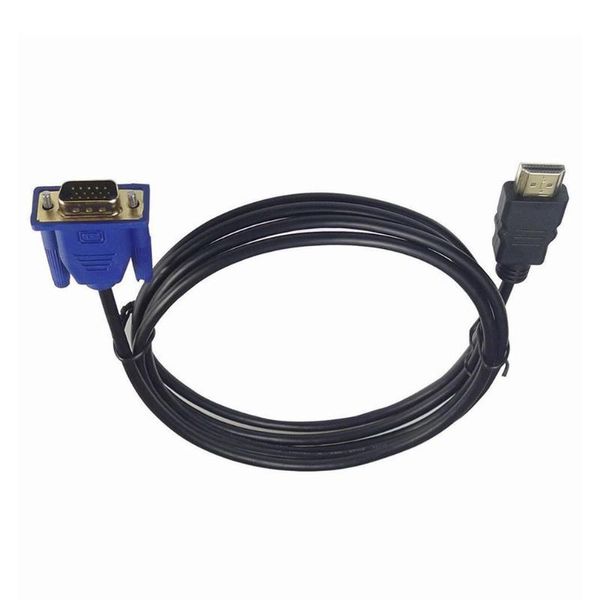 

audio cables & connectors 1 m -compatible cable to vga 1080p hd with adapter drop