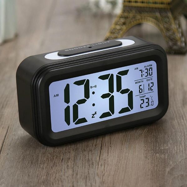 

other clocks & accessories multi-function digital display alarm clock led smart luminous temperature calendar student