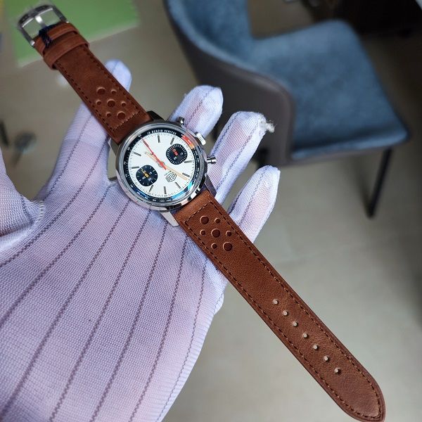 41mm zaffiro uomo orologio da polso cronografo cronografo Chrono vintage automatico 7750 movimento orologi da uomo classici impermeabili