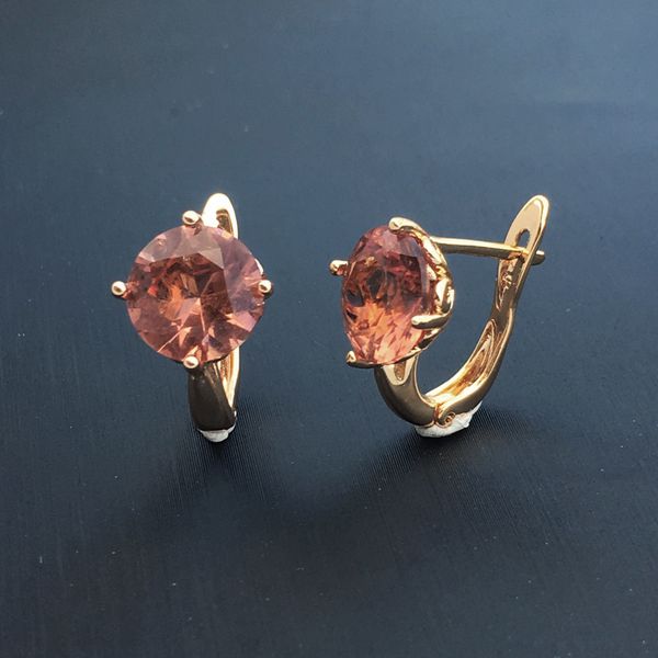 

ffgems simply zultanite earring 925 silver sterling stone color change rose gold plated jewelry for women wedding party gift, Golden;silver