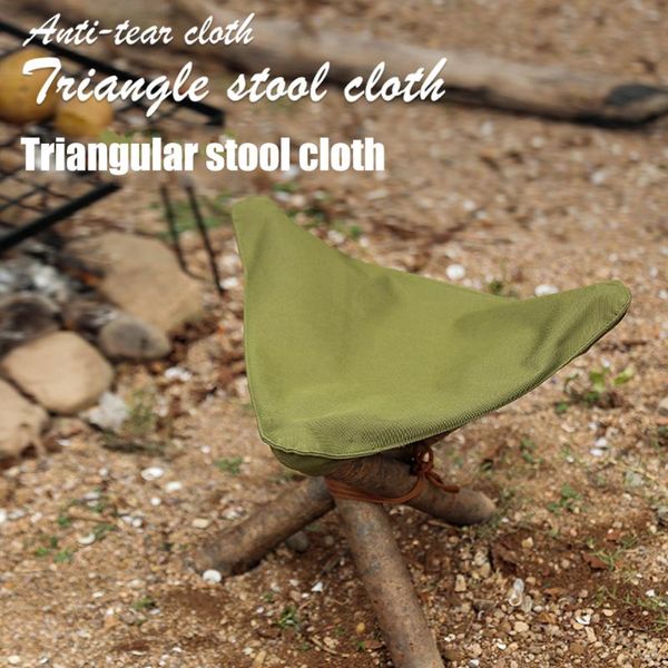 

diy stool seat fishing chair no legs triangular nylon canvas camping fishing for outdoor portable tools