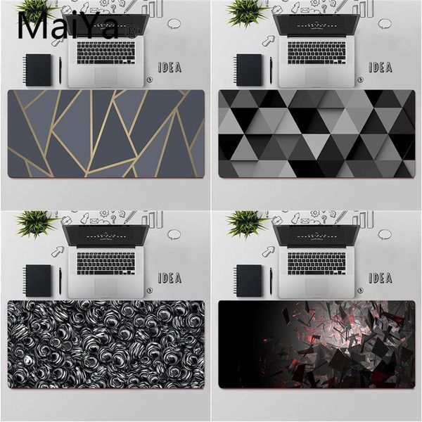 

mouse pads & wrist rests maiya black beautiful design rubber durable deskmousepad large pad keyboards mat