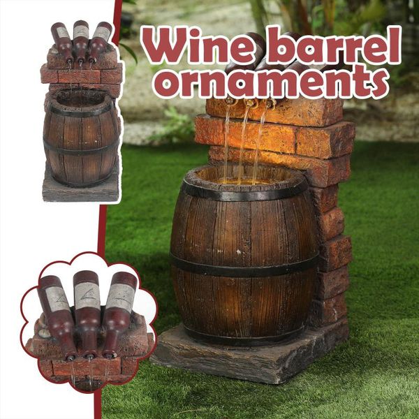

garden decorations beer self-circulating water sculpture,self-circulating patio lawn decorative ornaments resin crafts dÃ©cor