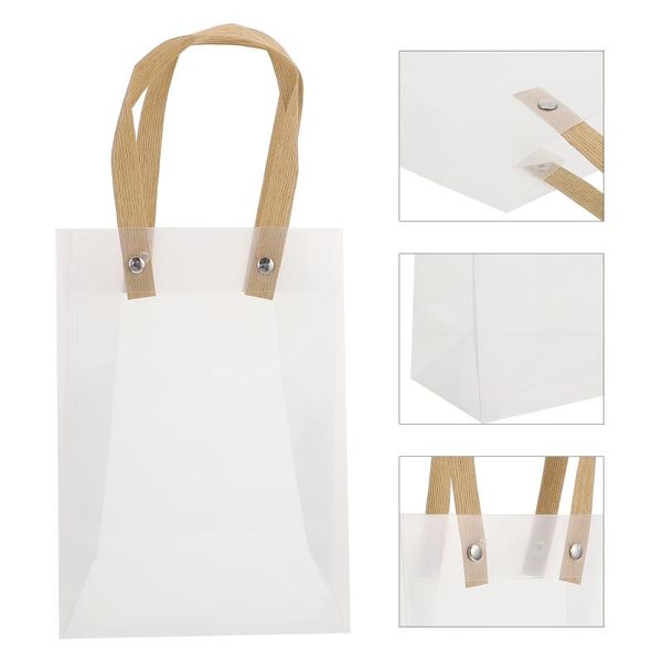 

gift wrap 5pcs transparent tote bags packaging wedding candy storage