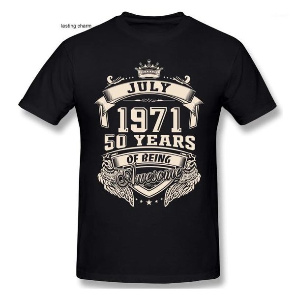 

men's t-shirts sho mouwen t-shirts, customized big mate shirts, 50-yr of butiful 100% cato printed goo in 1971, White;black