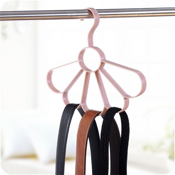 

hangers & racks plastic multi-function convenient practical necktie rack storage scarf petal form bedroom nordic style clothing
