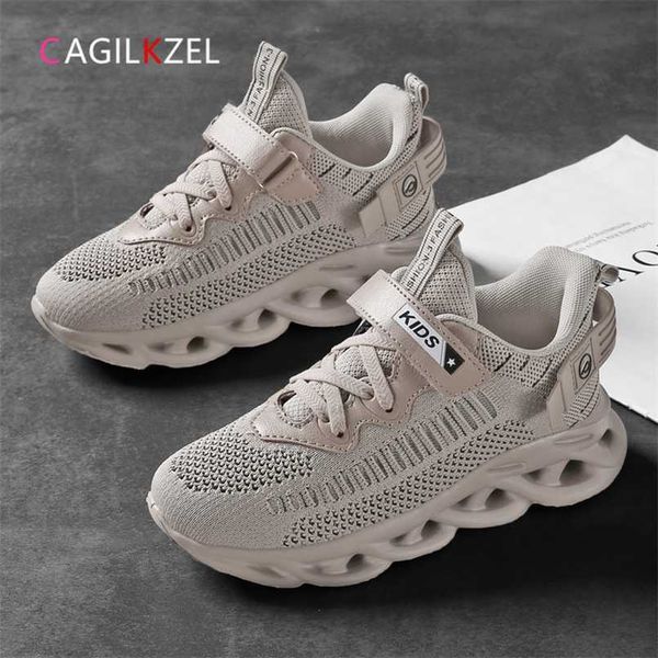 

cagilkzel autumn children sports shoes for boys sneakers boys shoes child trainers casual breathable mesh kids shoes 211022, Black