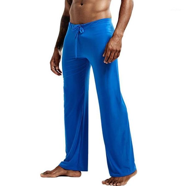 

underwear men casual solid color low-waisted drawstring loose pants running yoga trousers men's clothing 2021 sleepwear, Black;brown