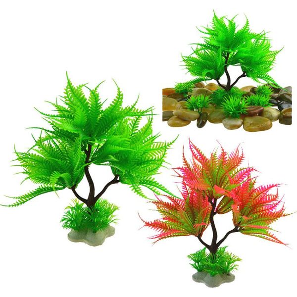 

decorations fish tank simulation aquatic plants aquarium supplies landscape plastic fake flower and grass plant small tree fork