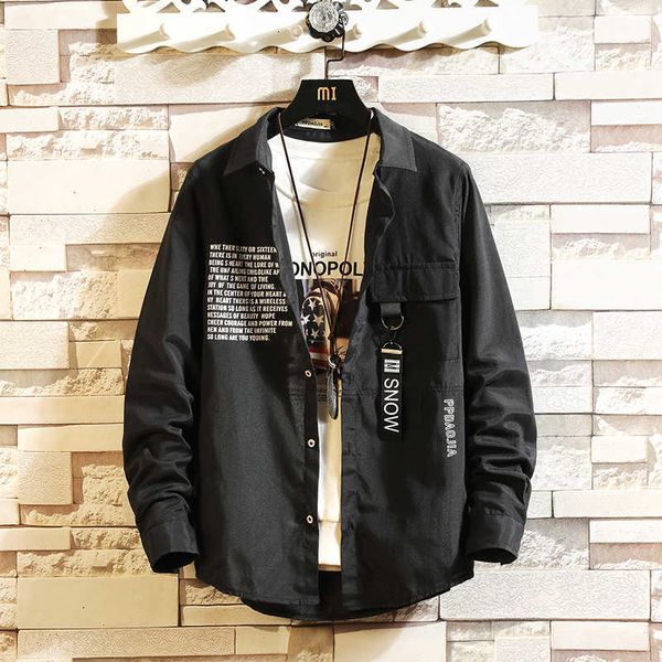 

men's polos casual brand hip hop streetwear shirts long sleeves spring autumn plus overasian size m-5xl 1sw8, White;black