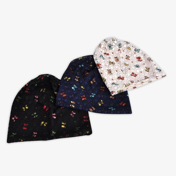 

beanies women hat lace baotou pregnant spring and summer ladies breathable butterfly print casual fashion korean version hood