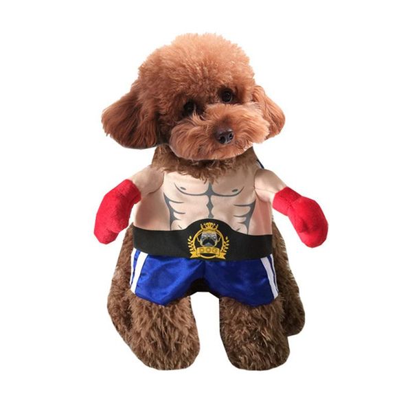 

dog apparel cat costumes boxer cosplay suit funny pet clothing halloween christmas uniform clothes for puppy dogs cats aia99