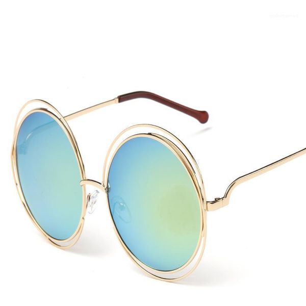 

round fashion sunglasses metal snglasses women eyewear, White;black