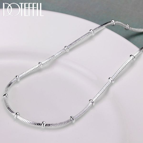 

snake chain necklace 925 sterling silver 18/20 inch 1.2/2mm for women man fashion wedding engagement jewelry, Golden;silver
