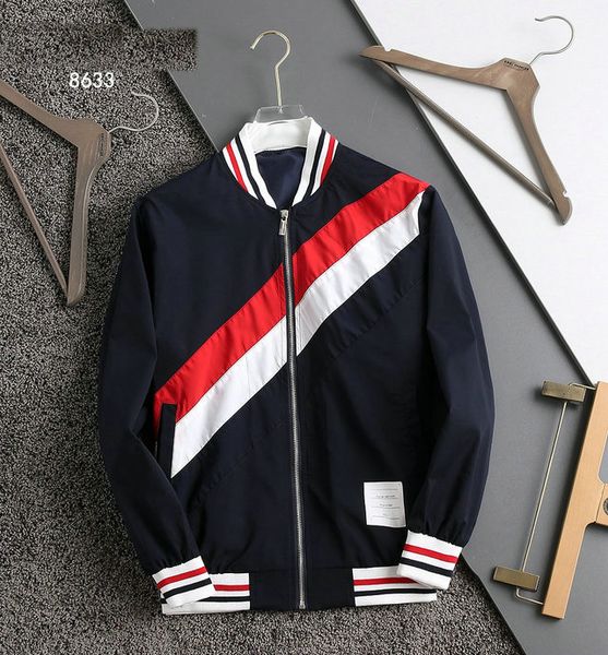 

2021 new fashion jacket men winter autumn slim fit designer zipper mens zipper red jacket men casual jacket slim plus m-3xl89, Black;brown