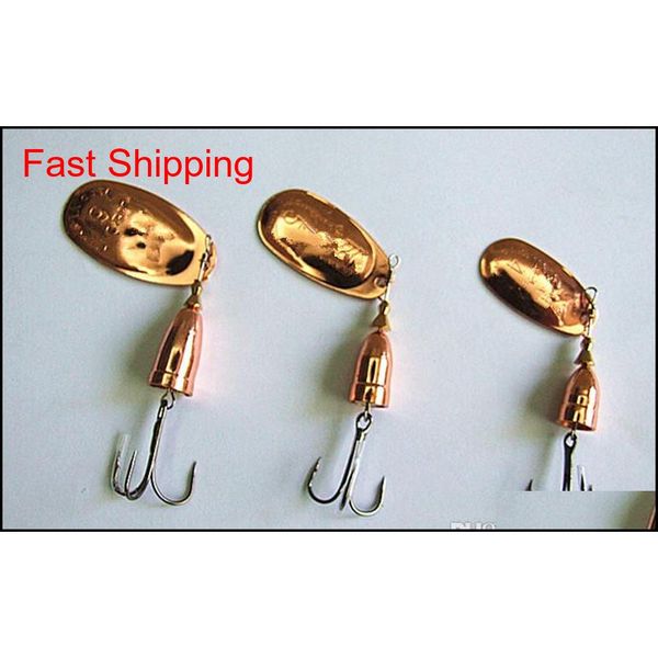 

metal fishing lure spinner bait hook vib blades 3 color carp bass fishing lur aqh hairclippers2011