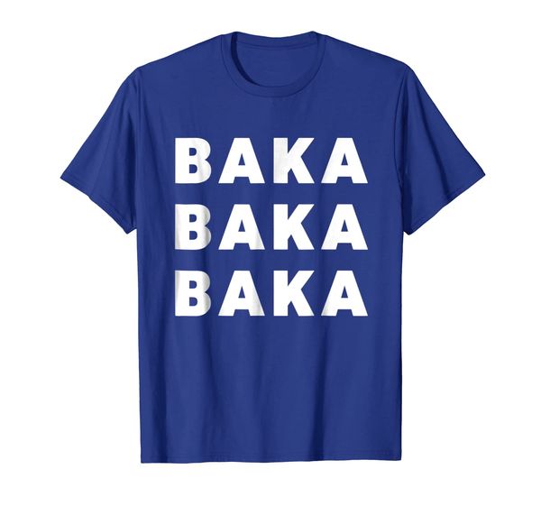 

"baka baka baka" funny anime manga t-shirt, White;black