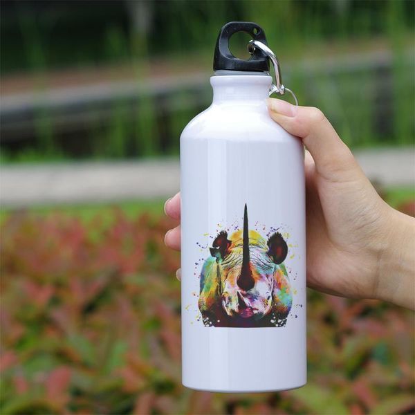 

water bottles hippo panda wolf tiger giraffe zebra squirrel wild animals themed bottle 600ml for outdoor sport biking hiking camping