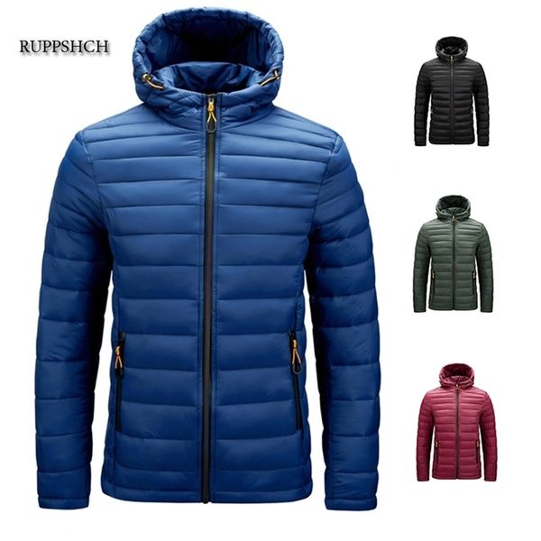

winter jacket men warm waterproof and soft autumn thick hooded parka coat men fashion casual jacket zipper jacket men 211124, Black